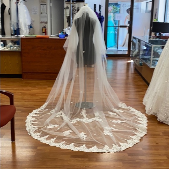 Elegant White Bridal Veil main image 8